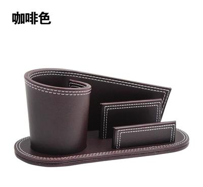 慕華仕時尚皮革筆筒名片盒 商務辦公的創意搭檔與LOGO批發定制首選